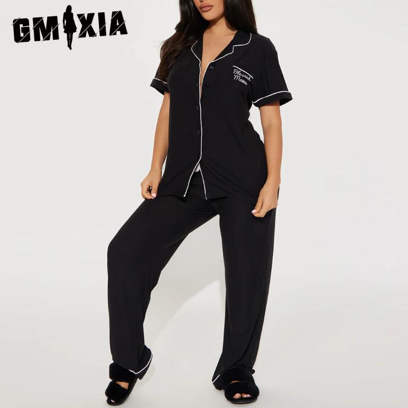 GMXIA Pajamas Women s Models Spring and Summer Short-sleeved Trousers Homewear Two-piece Set S чорний
GMXIA Pajamas Women s Models Spring and Summer Short-sleeved Trousers Homewear Two-piece Set S чорний