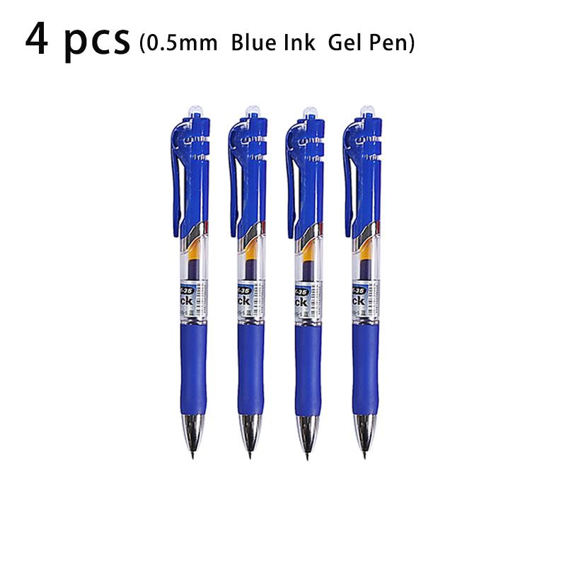 M&G 4pcs 0.5mm Black Blue Dark Blue Red Ink Gel Pen Signing Pen School Supplies Office Supplies Stationery Gift Office Pen Multi-Colored
M&G 4pcs 0.5mm Black Blue Dark Blue Red Ink Gel Pen Signing Pen School Supplies Office Supplies Stationery Gift Office Pen Multi-Colored