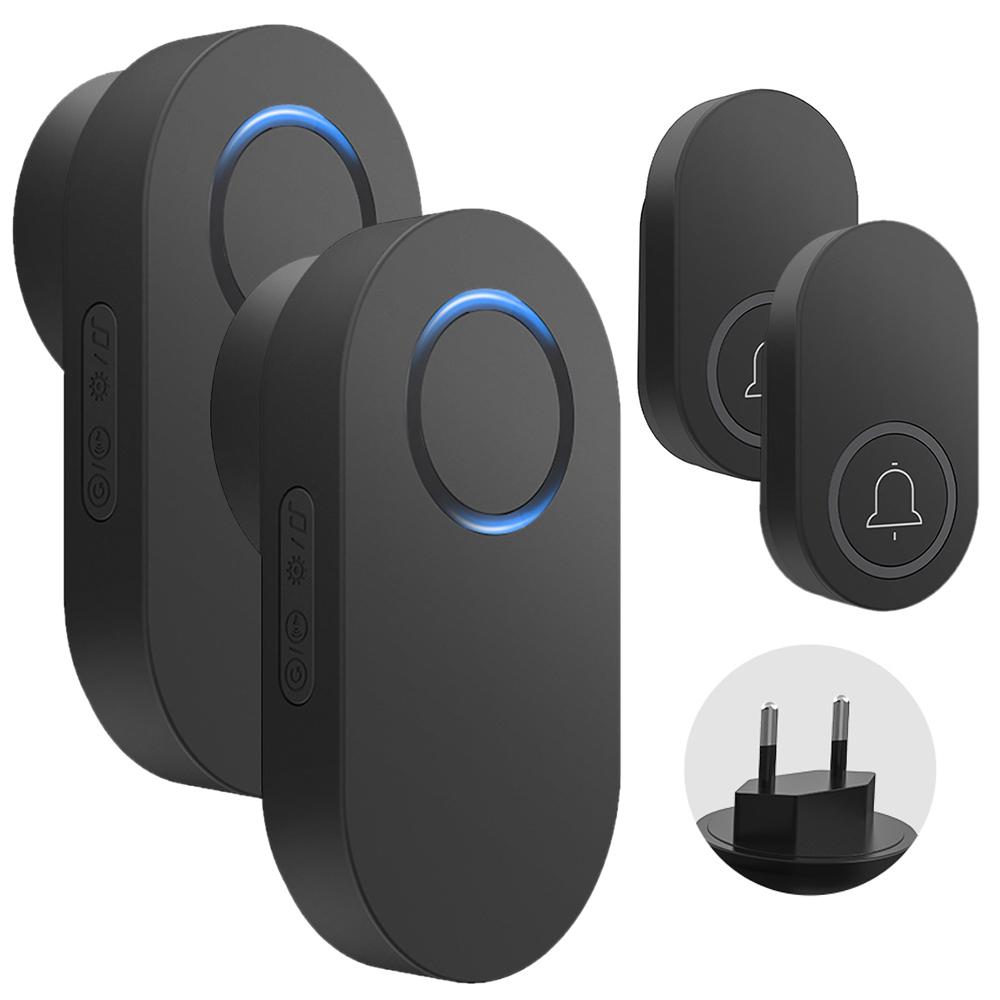 ML008-B-22EU 60 Melodies Wireless Self-Powered Doorbell Ring EU Plug/Black, 2 Transmitter + 2 Receiver A
ML008-B-22EU 60 Melodies Wireless Self-Powered Doorbell Ring EU Plug/Black, 2 Transmitter + 2 Receiver A