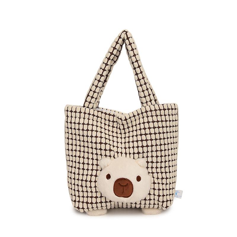 New handbag grab clip doll plush bag cute college student fashion bag
New handbag grab clip doll plush bag cute college student fashion bag