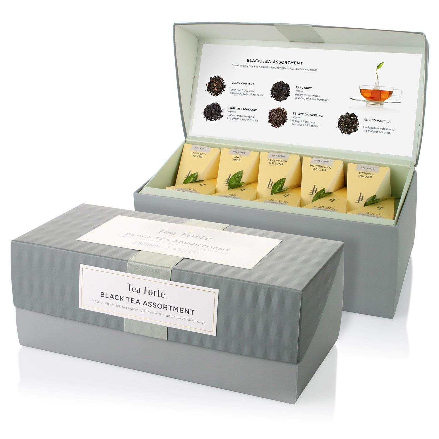 Tea Forte BLACK TEA DOUBLE 20 tea bags Tea artwork Stylish tea assortment gift 5 types of tea
Tea Forte BLACK TEA DOUBLE 20 tea bags Tea artwork Stylish tea assortment gift 5 types of tea