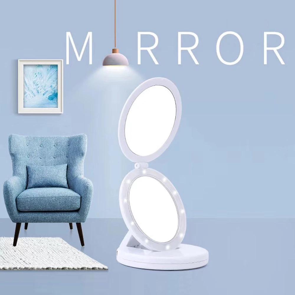 5-кратное увеличительное зеркало для макияжа с подсветкой, портативное светодиодное зеркало для макияжа с датчиком USB, заряжаемое стоячее зеркало для макияжа
5-кратное увеличительное зеркало для макияжа с подсветкой, портативное светодиодное зеркало для макияжа с датчиком USB, заряжаемое стоячее зеркало для макияжа