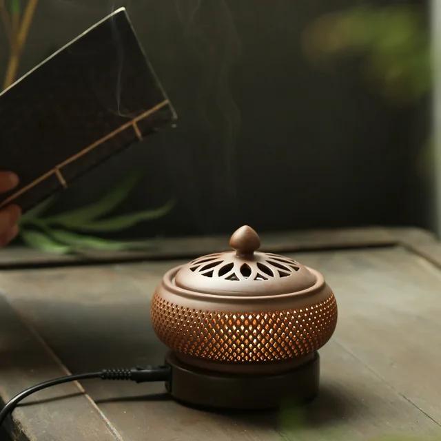 Enamel Electronic Incense 220V Timed Temperature Regulation Essential Oil Lamp Heating Electric Fumigating Furnace
Enamel Electronic Incense 220V Timed Temperature Regulation Essential Oil Lamp Heating Electric Fumigating Furnace
