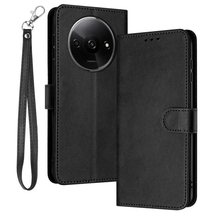 For Xiaomi Redmi A3 / Poco C61 4G Case Magnetic Clasp Leather Wallet Stand Phone Cover with Strap 
For Xiaomi Redmi A3 / Poco C61 4G Case Magnetic Clasp Leather Wallet Stand Phone Cover with Strap