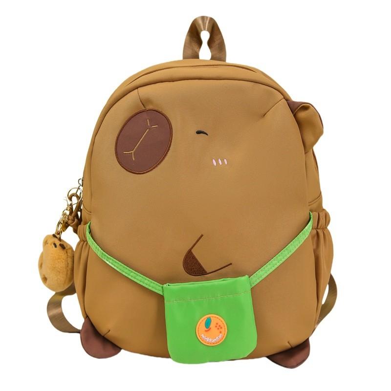 Cute Green Small Bag Cartoon Capybara Design Student Backpack With Pendant For Campus Use M хаки
Cute Green Small Bag Cartoon Capybara Design Student Backpack With Pendant For Campus Use M хаки