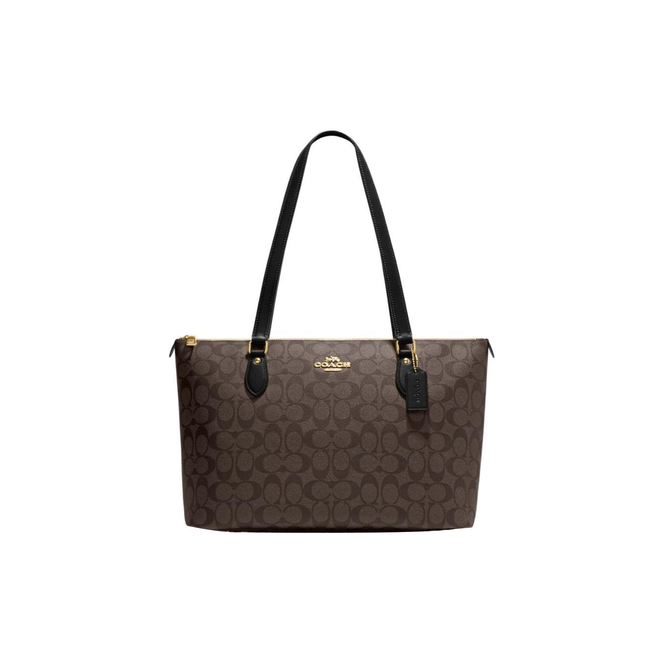 Coach Gallery 37 Classic Stripe Logo Decorated Coated Canvas And Smooth Leather Tote Bag Women Tote Dark-Brown Black CH504-IMAA8 Basic Set (Bag+Dust Bag)
Coach Gallery 37 Classic Stripe Logo Decorated Coated Canvas And Smooth Leather Tote Bag Women Tote Dark-Brown Black CH504-IMAA8 Basic Set (Bag+Dust Bag)
