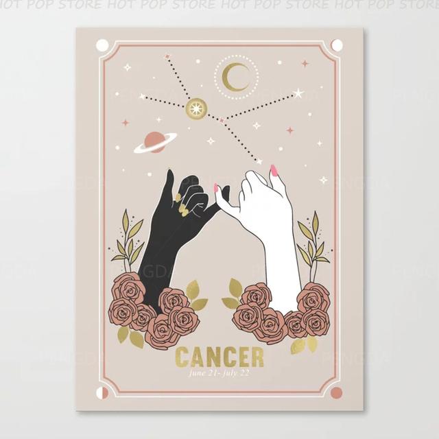 Богемный знак зодиака, холст, картина, рак, Козерог, Близнецы, настенный художественный постер, скандинавский современный мультяшный рисунок, домашний декор, гостиная 21x30cm No Frame
Богемный знак зодиака, холст, картина, рак, Козерог, Близнецы, настенный художественный постер, скандинавский современный мультяшный рисунок, домашний декор, гостиная 21x30cm No Frame