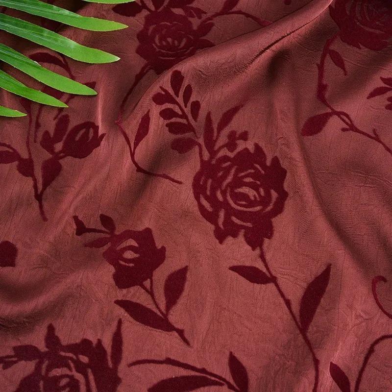 100x150cm Rose Flocking Imitation Acetic Acid Grab Fabric New Chinese Cheongsam Blouse Dance Clothing Breathable Fold Fabric 50x150cm
100x150cm Rose Flocking Imitation Acetic Acid Grab Fabric New Chinese Cheongsam Blouse Dance Clothing Breathable Fold Fabric 50x150cm