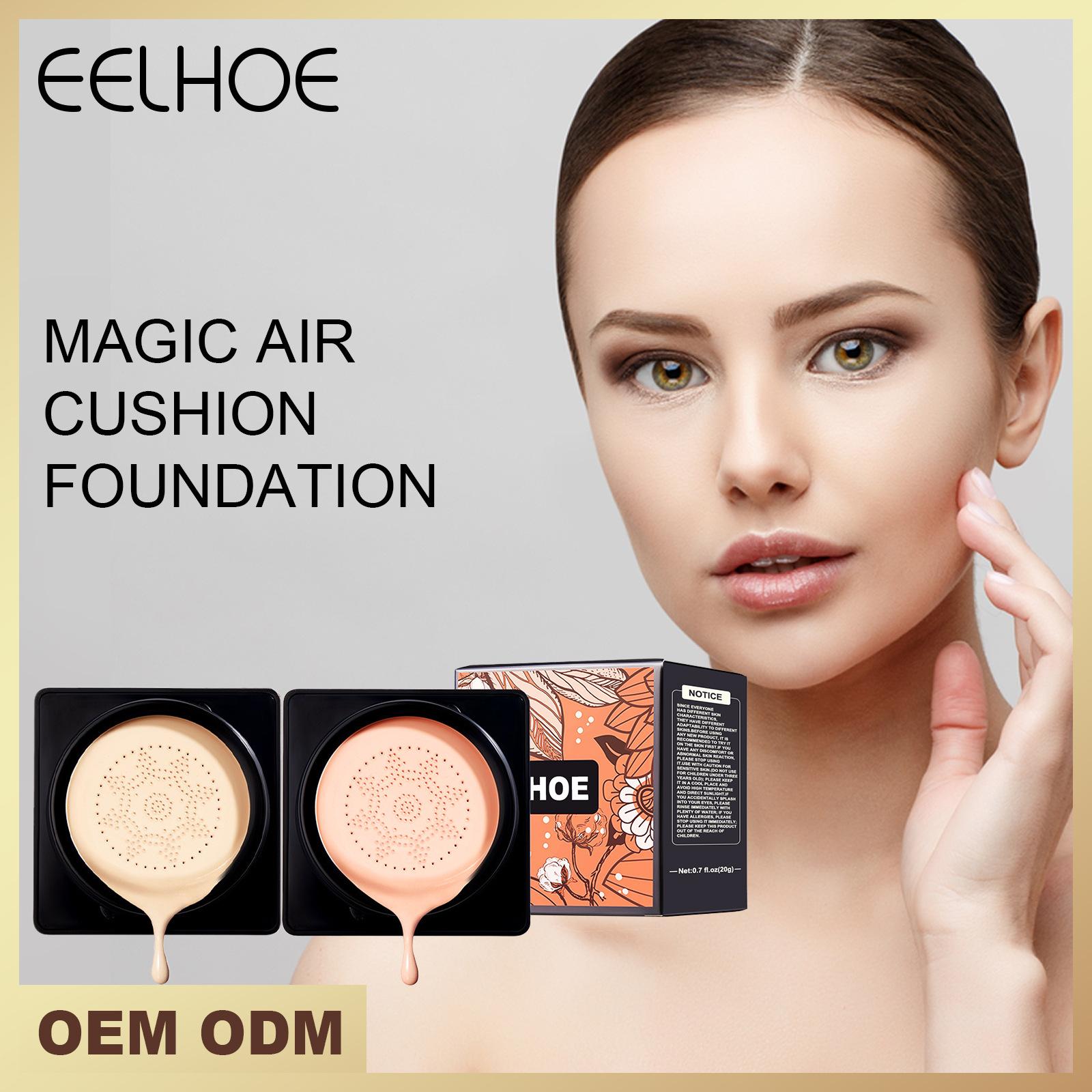 EELHOE Magic Air Cushion Foundation Водонепроницаемая долговечная осветляющая невидимая поры Корректор Грибная головка Изображения Воздушная подушка BB-крем
EELHOE Magic Air Cushion Foundation Водонепроницаемая долговечная осветляющая невидимая поры Корректор Грибная головка Изображения Воздушная подушка BB-крем