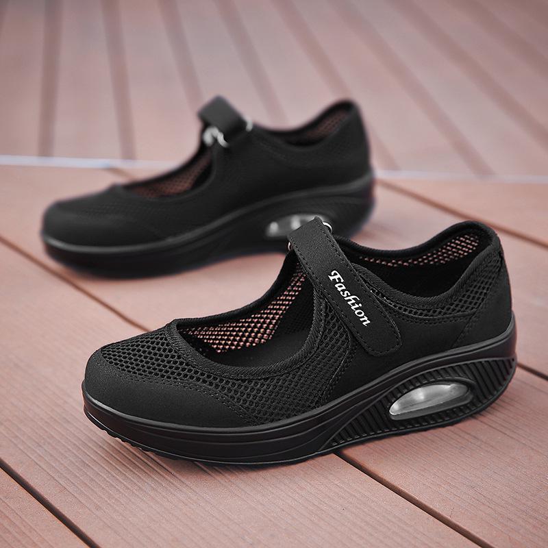 Air Cushion Mesh Walking Shoes for Elderly Women - Comfortable Summer Rocker Shoes, Large Size Available. 35 чорний
Air Cushion Mesh Walking Shoes for Elderly Women - Comfortable Summer Rocker Shoes, Large Size Available. 35 чорний