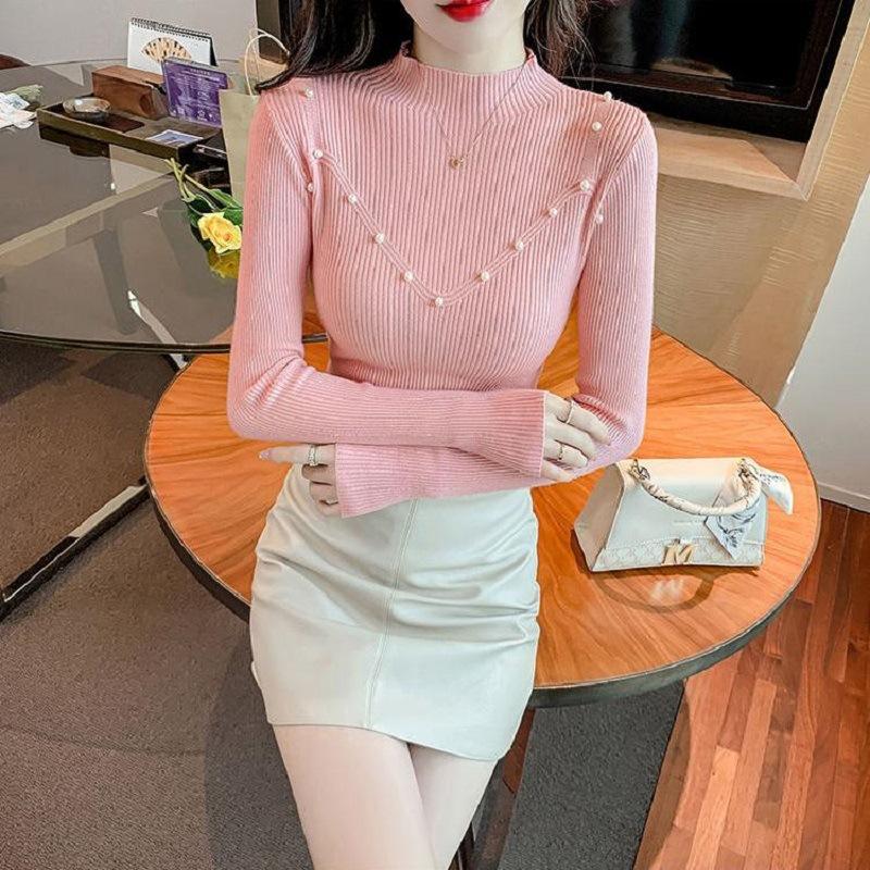 Приталенная базовая футболка женская облегающая высококлассная темпераментная элегантная с бусинами полуводолазка с длинным рукавом базовая футболка женская верхняя одежда 48-171 (average size) розовый
Приталенная базовая футболка женская облегающая высококлассная темпераментная элегантная с бусинами полуводолазка с длинным рукавом базовая футболка женская верхняя одежда 48-171 (average size) розовый