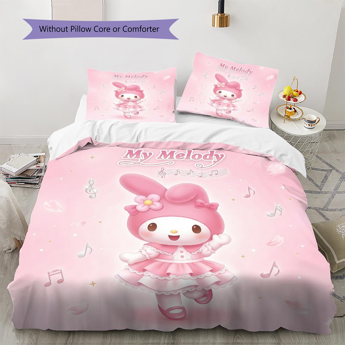 My Melody Pink Pattern Bedding,Quilt Set Quilt Cover Pillowcase Home Birthday Gift(1 * duvet cover + 2 * pillowcase, without core) 135x200cm
My Melody Pink Pattern Bedding,Quilt Set Quilt Cover Pillowcase Home Birthday Gift(1 * duvet cover + 2 * pillowcase, without core) 135x200cm
