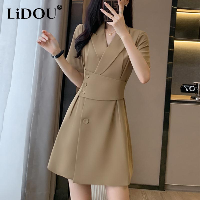 Summer New Office Lady Elegant Fashion Waist Dress Femme Short Sleeve Temperament Solid Robe Vestidos De Fiesta Women s Clothing S белый
Summer New Office Lady Elegant Fashion Waist Dress Femme Short Sleeve Temperament Solid Robe Vestidos De Fiesta Women s Clothing S белый