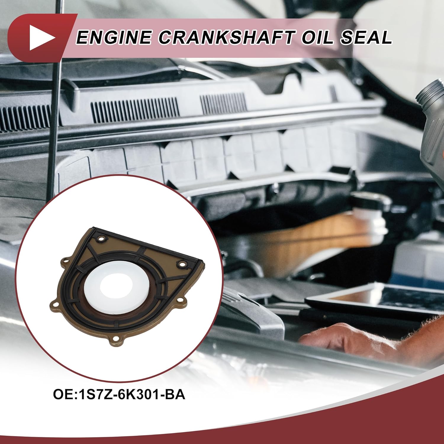 1 Pc Engine Crankshaft Oil Seal with Flange for FORD ESCAPE for MUSTANG FOCUS for MAZDA Rear Main Seal No.1S7Z-6K301-BA
1 Pc Engine Crankshaft Oil Seal with Flange for FORD ESCAPE for MUSTANG FOCUS for MAZDA Rear Main Seal No.1S7Z-6K301-BA