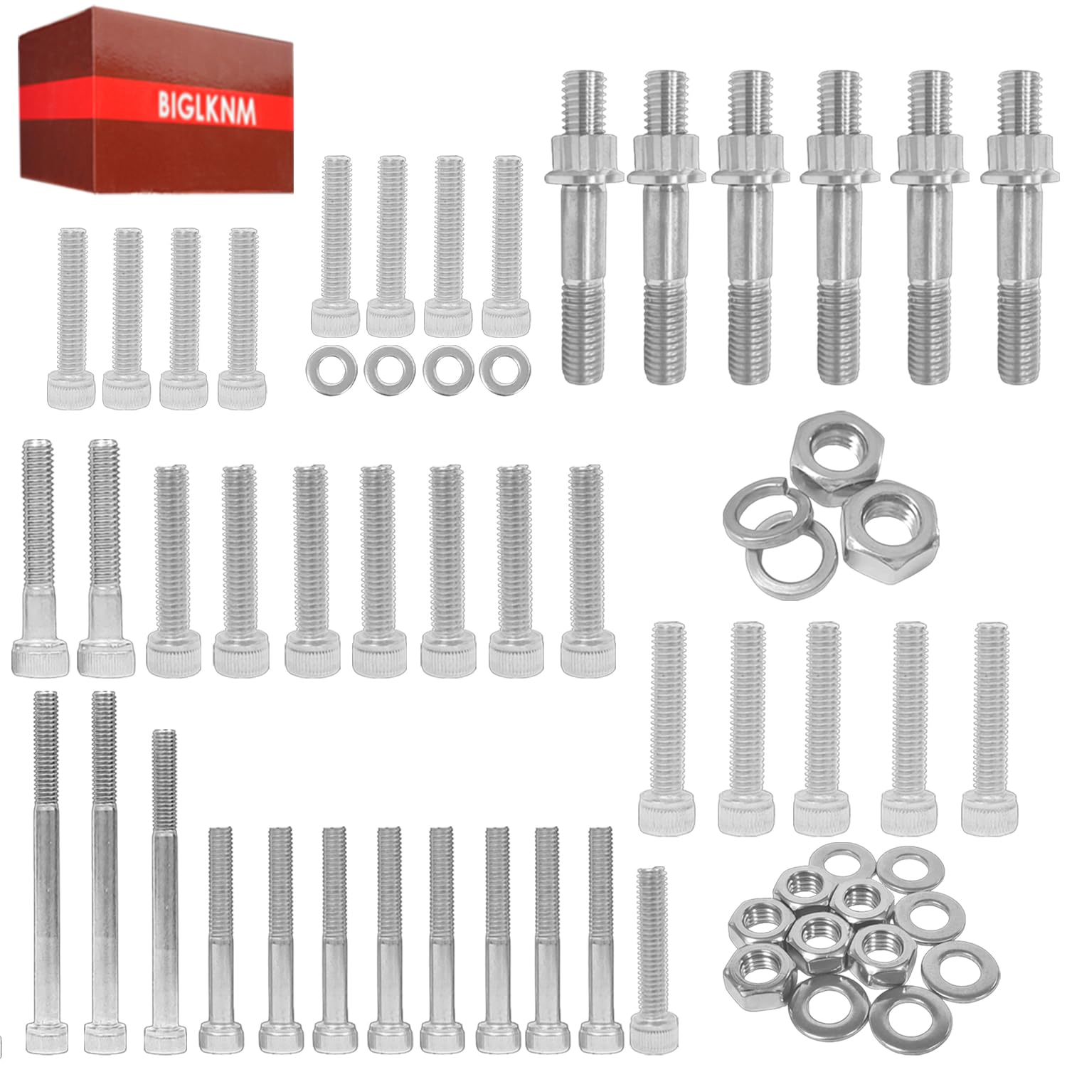 BIGLKNM Titanium Cylinder Head Stud Nuts & Engine Bolt Kit for Yamaha 1988-2006 Blaster 200 YFS200 Engine Bolts & Cylinder серебряный
BIGLKNM Titanium Cylinder Head Stud Nuts & Engine Bolt Kit for Yamaha 1988-2006 Blaster 200 YFS200 Engine Bolts & Cylinder серебряный