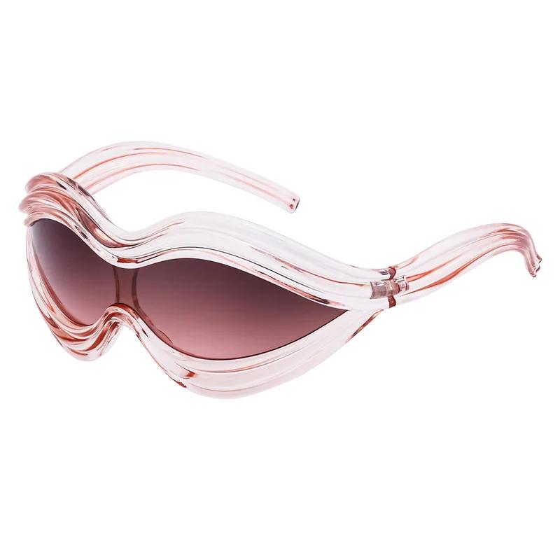 Y2K Fashion Brand Designer Luxury Oversized One Piece Sunglasses Women For Men Vintage Punk Trend Heterotypic Sun Glasses UV400 As the photo
Y2K Fashion Brand Designer Luxury Oversized One Piece Sunglasses Women For Men Vintage Punk Trend Heterotypic Sun Glasses UV400 As the photo