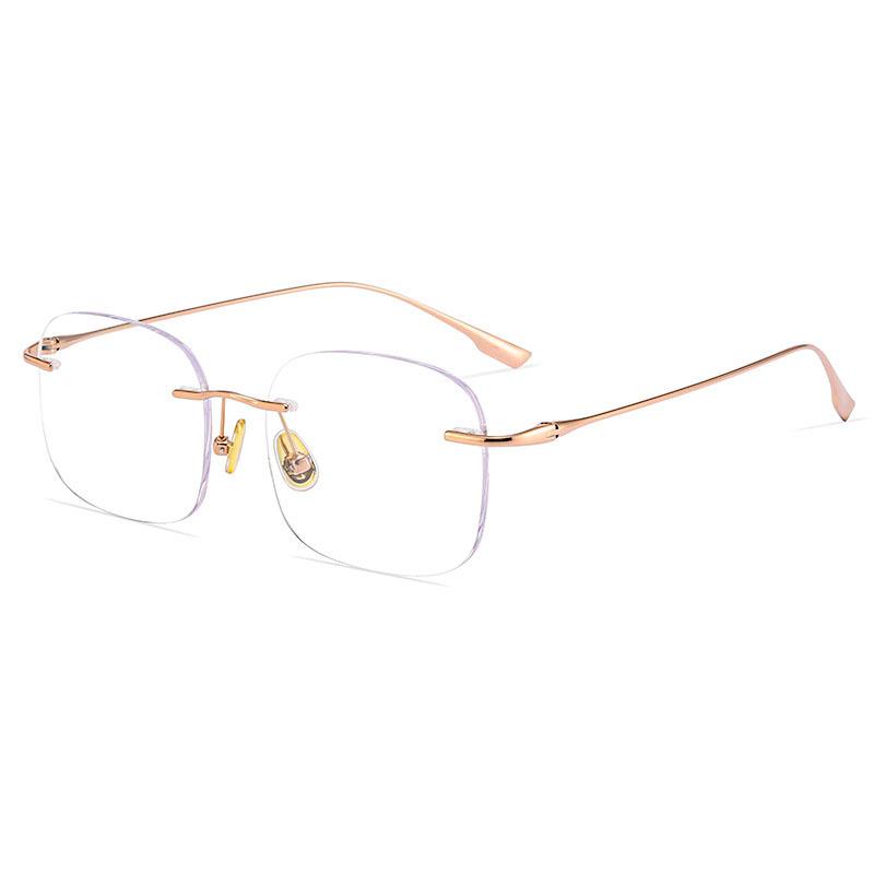 Pure Titanium Glasses Light Luxury Men Rimless Frames for Women Glasses Light Blue Computer Eyepieces Rest Lenses Eye-glasses -1 0 розового золота
Pure Titanium Glasses Light Luxury Men Rimless Frames for Women Glasses Light Blue Computer Eyepieces Rest Lenses Eye-glasses -1 0 розового золота