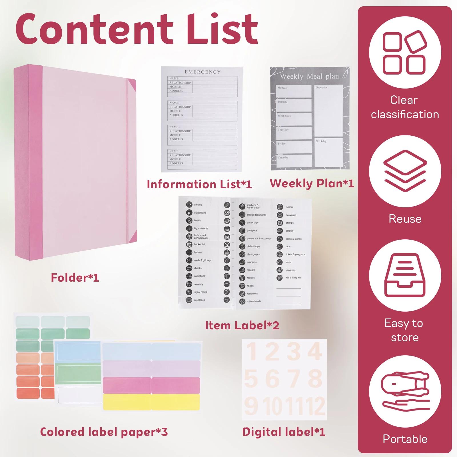 Document Binder Portable File Organizer with Multiple Pockets Office Storage Materials File Bag for Important Documents Bills
Document Binder Portable File Organizer with Multiple Pockets Office Storage Materials File Bag for Important Documents Bills