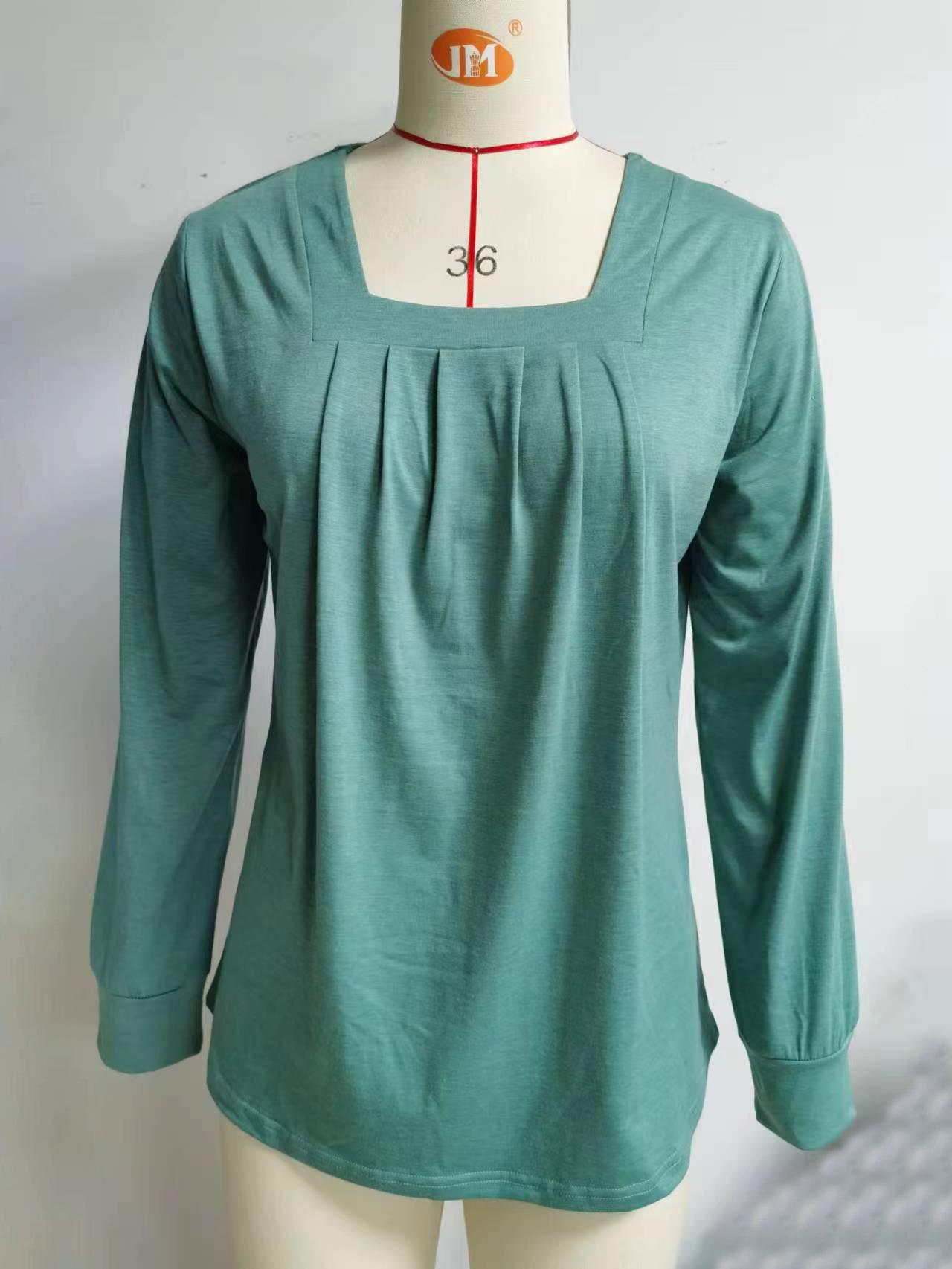 2025 Новые футболки для женщин с длинным рукавом, квадратным вырезом, плиссированные пуловеры, повседневные свободные однотонные модные футболки, уличная одежда XXL
2025 Новые футболки для женщин с длинным рукавом, квадратным вырезом, плиссированные пуловеры, повседневные свободные однотонные модные футболки, уличная одежда XXL