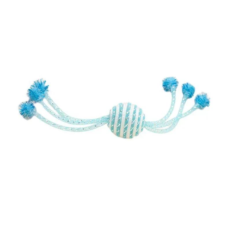 Interactive Cat Toy Ropes Ball Toys For Pet Dogs Kittens Teasing Bite-resistant Toys gatos синій
Interactive Cat Toy Ropes Ball Toys For Pet Dogs Kittens Teasing Bite-resistant Toys gatos синій