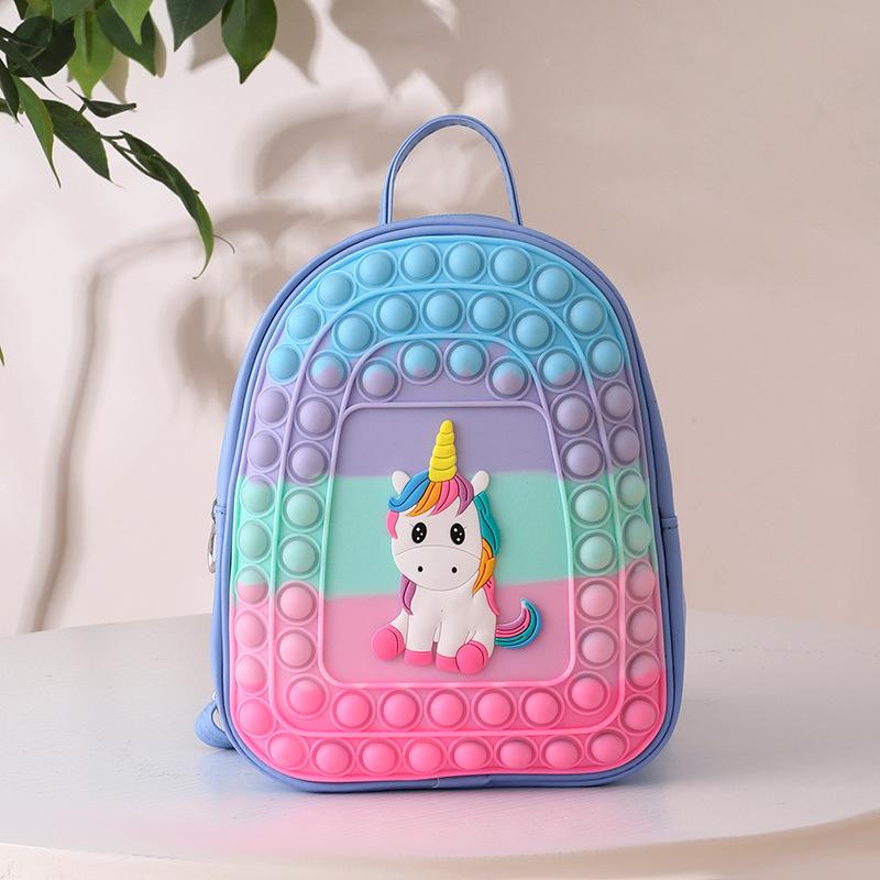 Дитячий музичний рюкзак Bubble. Силіконовий декомпресійний мультфільм. Новий стиль. Дитячий шкільний портфель світло-синій колір
Дитячий музичний рюкзак Bubble. Силіконовий декомпресійний мультфільм. Новий стиль. Дитячий шкільний портфель світло-синій колір