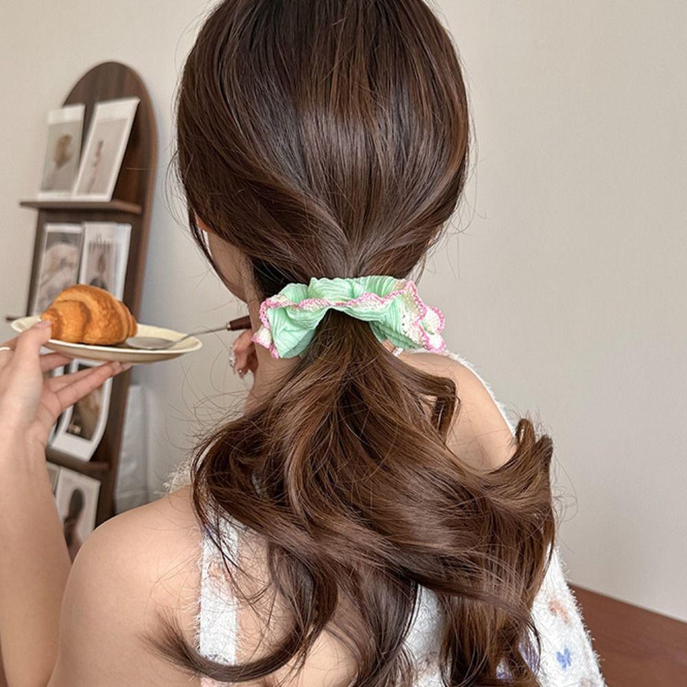 Headdress Sweet Scrunchies High Elastic Korean Style Hair Ring Trendy Lace Hair Rope Daily
Headdress Sweet Scrunchies High Elastic Korean Style Hair Ring Trendy Lace Hair Rope Daily