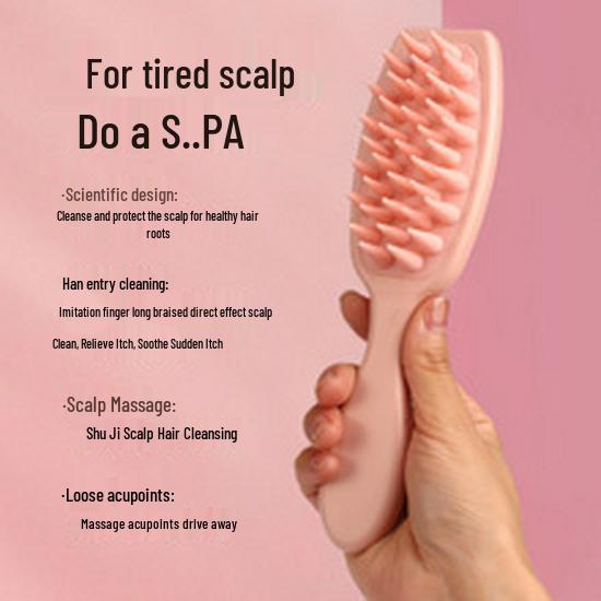 Long-Handle Silicone Scalp Massager and Shampoo Brush OPP Bag Packaging світло-рожевий колір
Long-Handle Silicone Scalp Massager and Shampoo Brush OPP Bag Packaging світло-рожевий колір