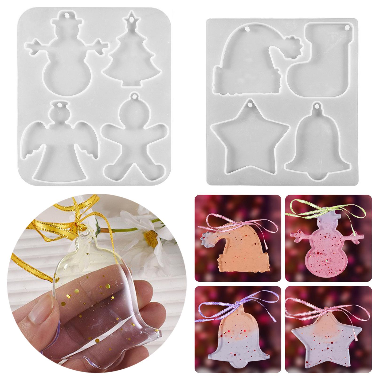 2Pcs Christmas Ornament Resin Mold, Holiday Silicone Mold, Jingle Bells/Gingerbread Men Bauble Mold
2Pcs Christmas Ornament Resin Mold, Holiday Silicone Mold, Jingle Bells/Gingerbread Men Bauble Mold