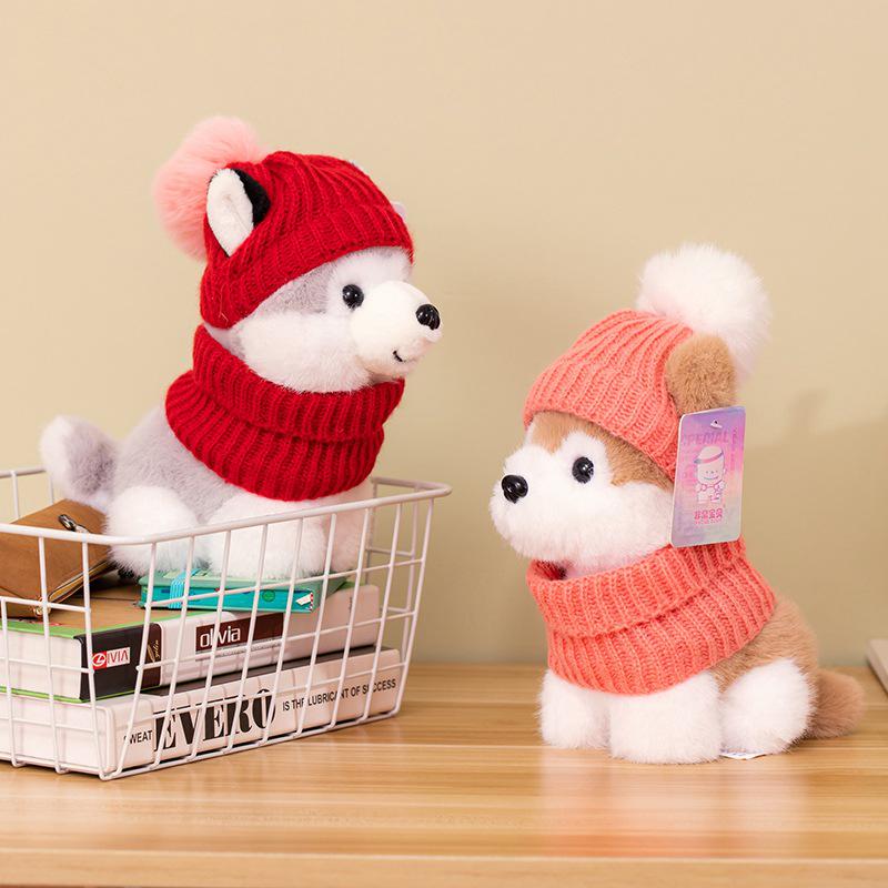 Cute Winter Hooded Scarf Dog Plush Toy - Adorable Puppy Doll Birthday Gift 20cm (200g) синій
Cute Winter Hooded Scarf Dog Plush Toy - Adorable Puppy Doll Birthday Gift 20cm (200g) синій