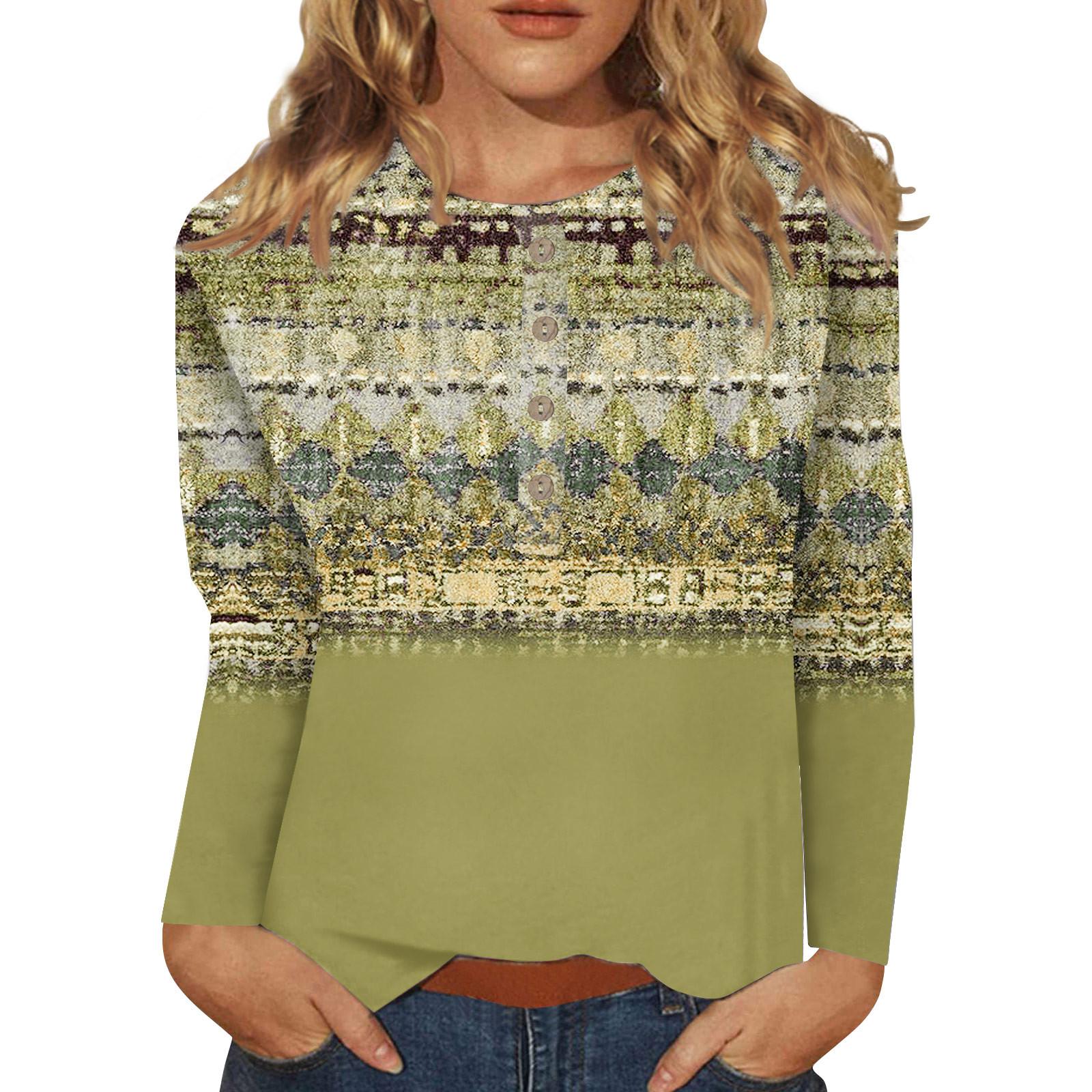 Женские топы с воротником на пуговицах Женские блузки Женские повседневные топы с длинным рукавом и V-образным вырезом Модные рубашки с принтом Топы Футболки Пуловеры Топы XL жёлтый
Женские топы с воротником на пуговицах Женские блузки Женские повседневные топы с длинным рукавом и V-образным вырезом Модные рубашки с принтом Топы Футболки Пуловеры Топы XL жёлтый