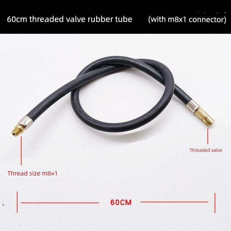 Car Air Pump Hose, Automotive Inflator Hose, Rubber Hose, Gauze Braided Hose, Extension Hose, in Stock 60cm Rubber Tube Threaded Mouth + M8*1 Head
Car Air Pump Hose, Automotive Inflator Hose, Rubber Hose, Gauze Braided Hose, Extension Hose, in Stock 60cm Rubber Tube Threaded Mouth + M8*1 Head