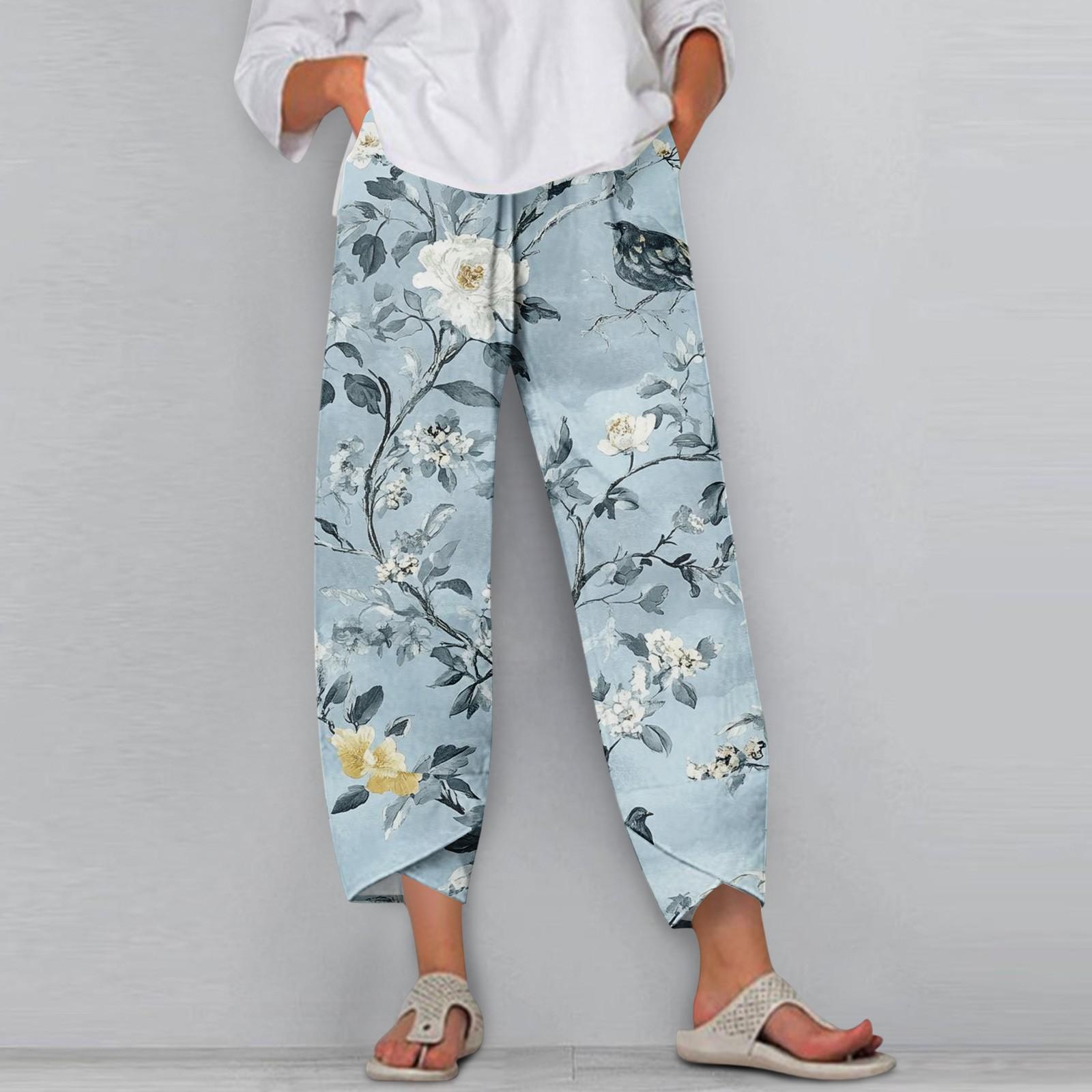 Женские брюки с карманами Повседневные брюки Брюки для женщин Летние повседневные брюки с широкими штанинами и эластичным поясом с карманами L
Женские брюки с карманами Повседневные брюки Брюки для женщин Летние повседневные брюки с широкими штанинами и эластичным поясом с карманами L