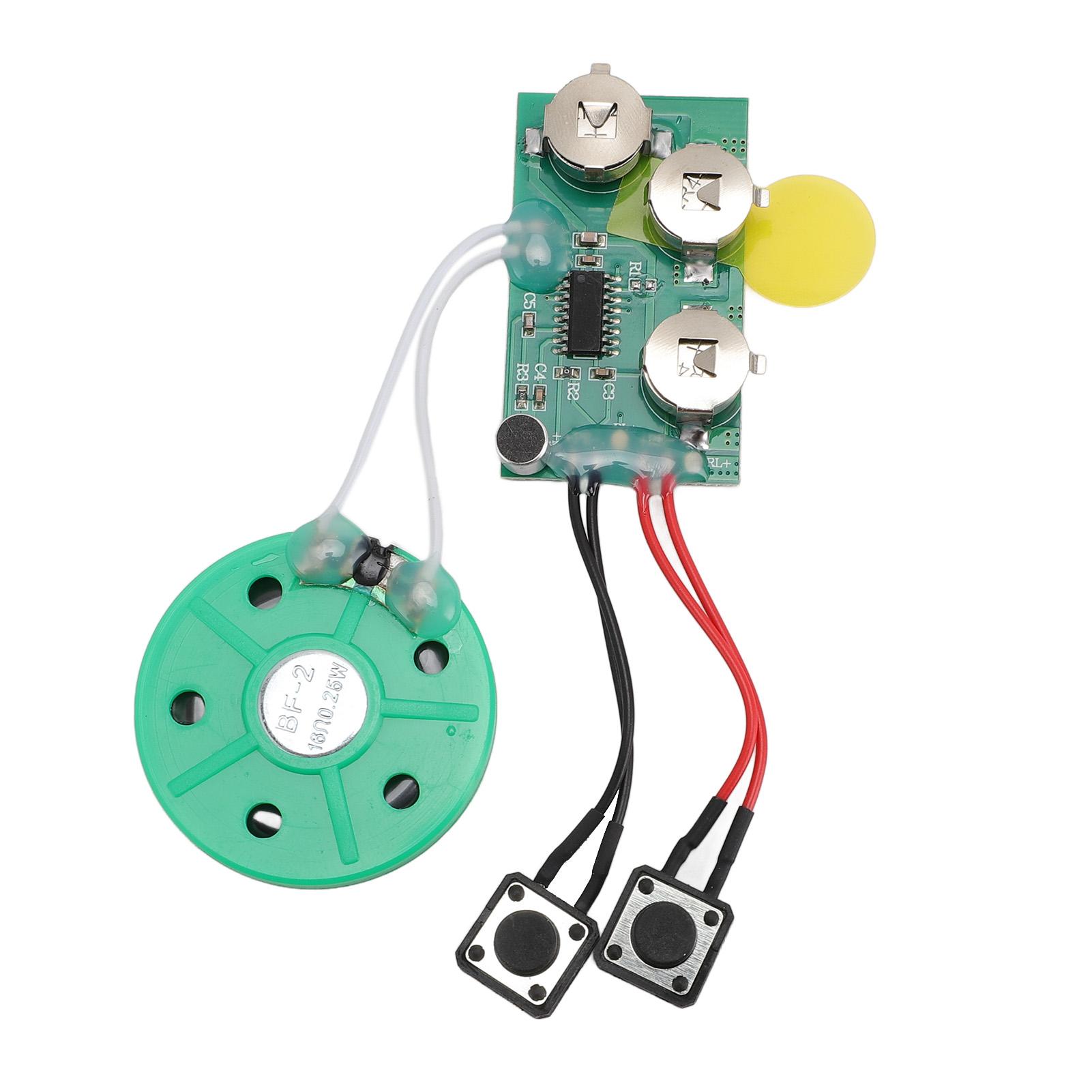Recordable Sound Module 120s Loop Playback Battery Powered Voice Recording Module for Greeting Card
Recordable Sound Module 120s Loop Playback Battery Powered Voice Recording Module for Greeting Card
