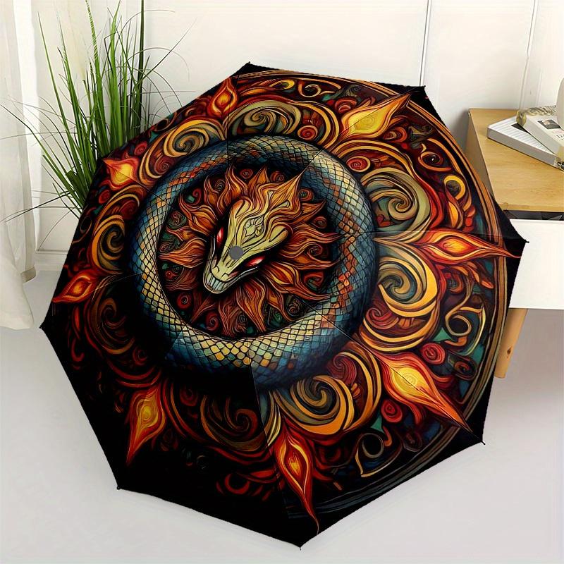 1pc Dragon Mandala Artwork Umbrella with Plastic Handle,Suitable for All Seasons Home Travel Outdoor UmbrellaM1288
1pc Dragon Mandala Artwork Umbrella with Plastic Handle,Suitable for All Seasons Home Travel Outdoor UmbrellaM1288