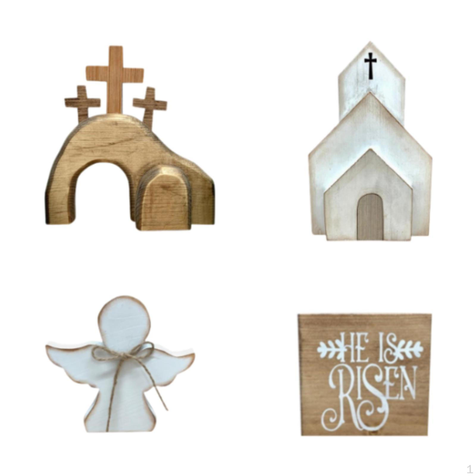 Cross Decor Featuring Wooden Easter Scene with Jesus and Tomb 24cmx21cmx5.5cm
Cross Decor Featuring Wooden Easter Scene with Jesus and Tomb 24cmx21cmx5.5cm