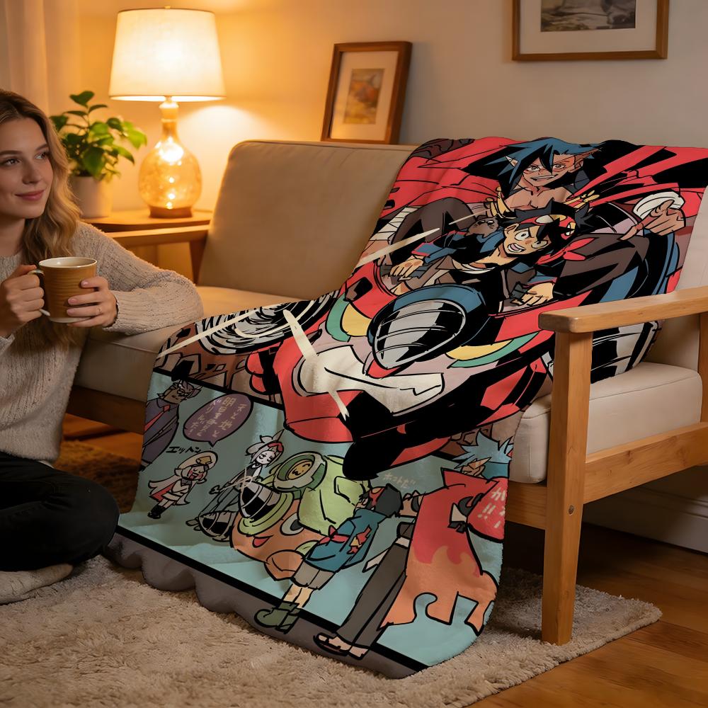 Throw High-Density Short Plush Blanket For Sofa Nap Air-Conditioned Room Soft Skin-Friendly Gurren Lagann 75x90cm
Throw High-Density Short Plush Blanket For Sofa Nap Air-Conditioned Room Soft Skin-Friendly Gurren Lagann 75x90cm