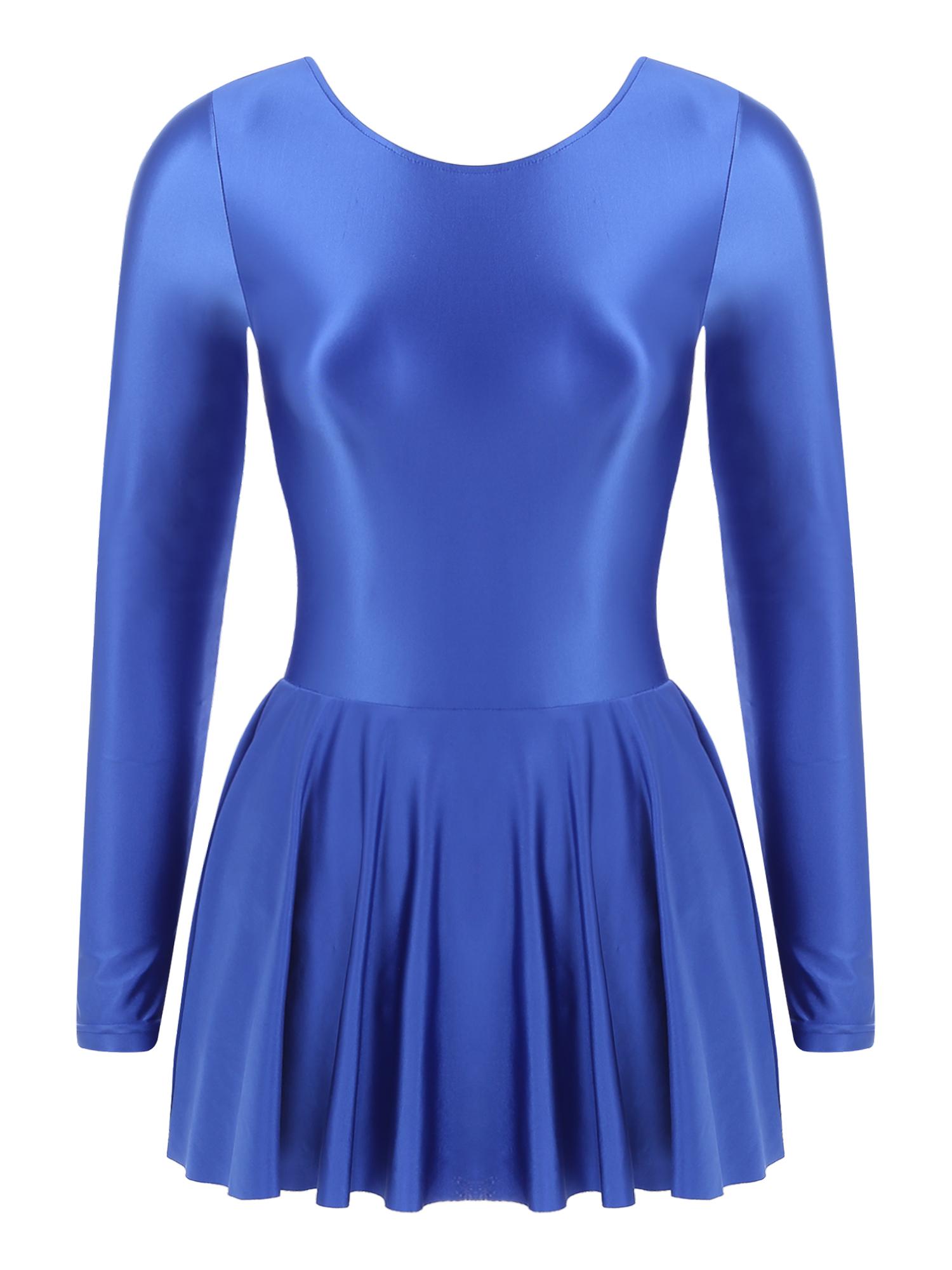 Женское блестящее платье-трико с длинным рукавом и оборками по подолу, балетная танцевальная одежда для спортивных выступлений, костюм для плавания и танцев S синий
Женское блестящее платье-трико с длинным рукавом и оборками по подолу, балетная танцевальная одежда для спортивных выступлений, костюм для плавания и танцев S синий