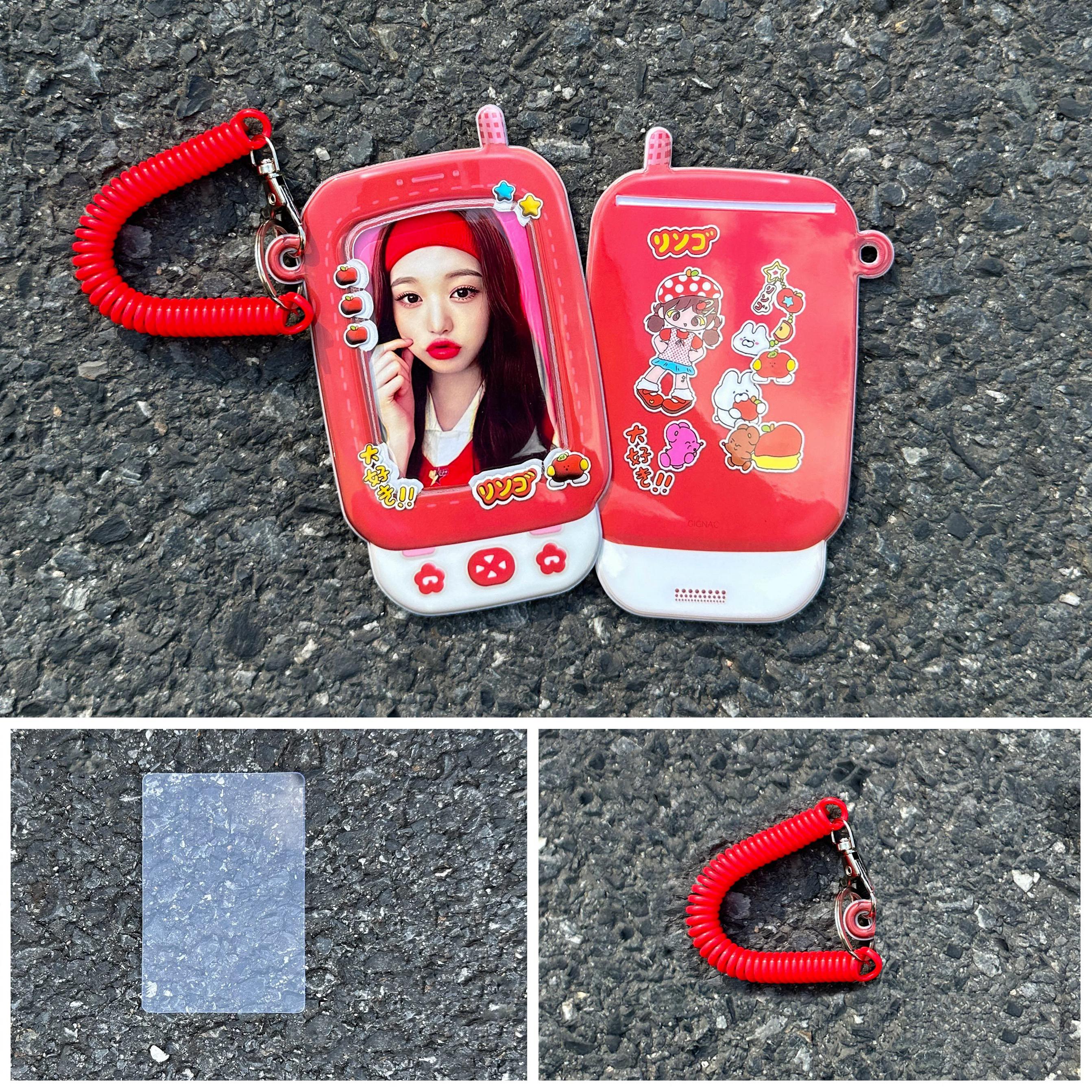 MINKYS Kawaii Mobile Phone Shape 3 inch Photocard Holder Card Photo Holder Bag Pendant School Stationery червоний
MINKYS Kawaii Mobile Phone Shape 3 inch Photocard Holder Card Photo Holder Bag Pendant School Stationery червоний