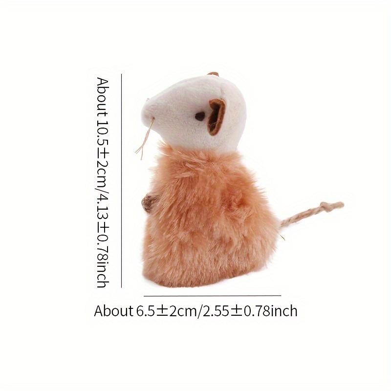 Plush Mouse Cat Toy with Rope Tail, Soft Squeaky Interactive Kitten Teething Toy, Durable Pet Chew Toy for Cats коричневый
Plush Mouse Cat Toy with Rope Tail, Soft Squeaky Interactive Kitten Teething Toy, Durable Pet Chew Toy for Cats коричневый
