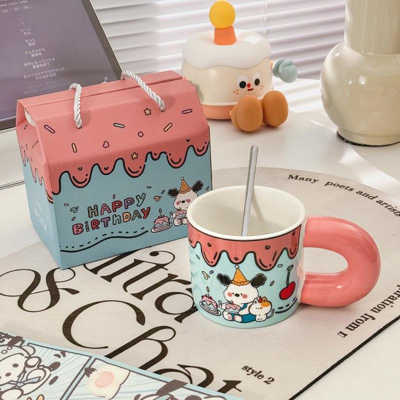 Birthday Party Ceramic Water Cup Souvenir High Pretty Mug Gift Box Cute Couple Cup Gift 301-400ml
Birthday Party Ceramic Water Cup Souvenir High Pretty Mug Gift Box Cute Couple Cup Gift 301-400ml