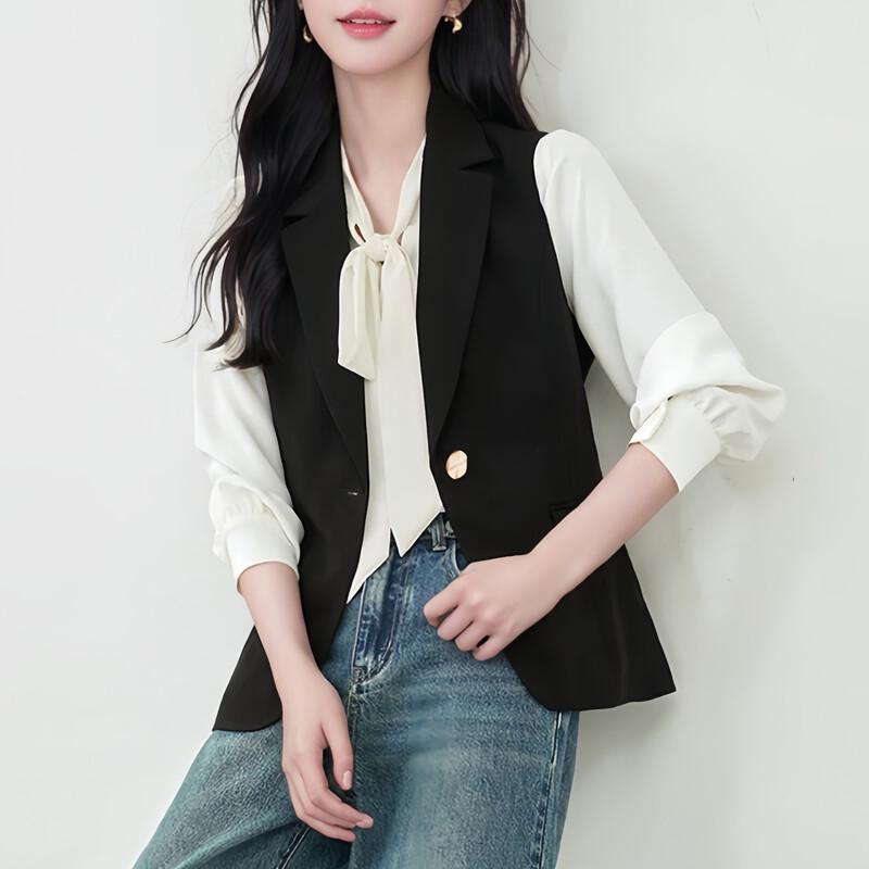 Женский черный жилет в стиле business casual M
Женский черный жилет в стиле business casual M