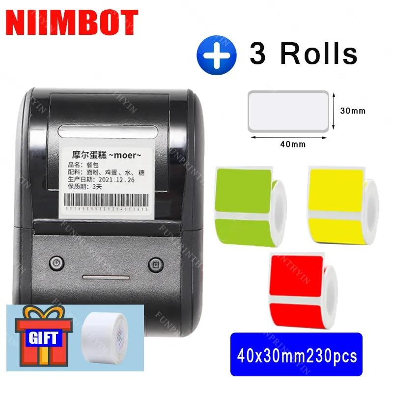 Niimbot B203 термопринтер-наклейка для этикеток, бесчернильный мини-портативный карманный принтер для этикеток для мобильного телефона