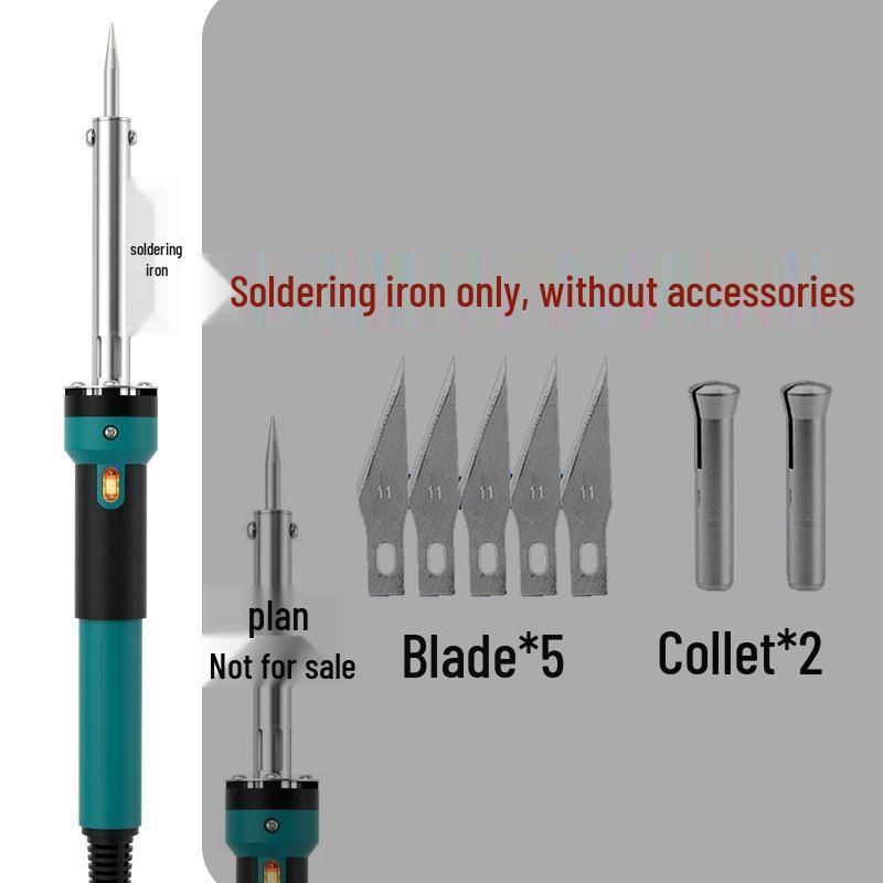 Dual-Use Electric Soldering Iron & Hot Knife with Light for Engraving, Cutting, and Flower Pot Hole Punching
Dual-Use Electric Soldering Iron & Hot Knife with Light for Engraving, Cutting, and Flower Pot Hole Punching