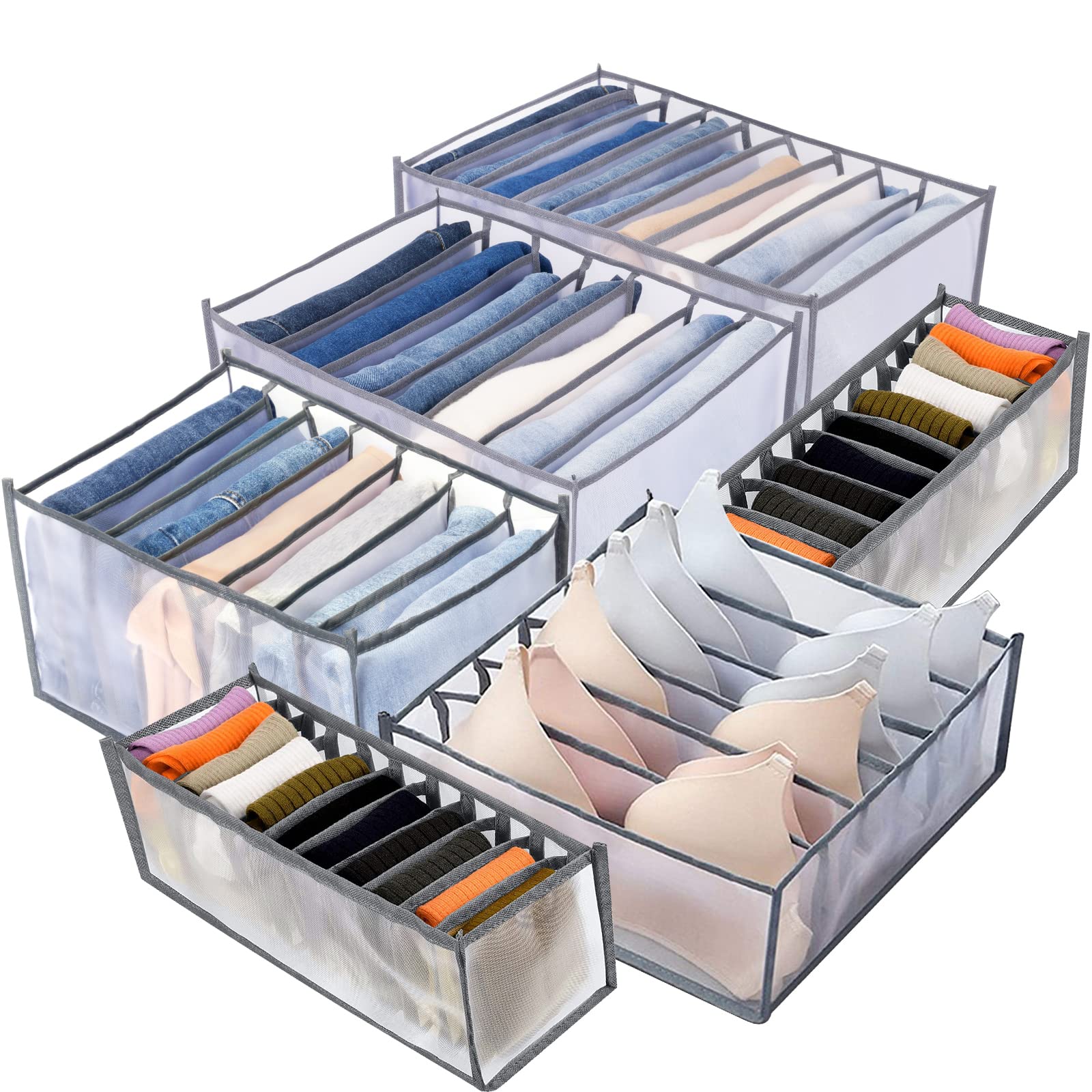 Wardrobe Clothes Organizer, Underwear storage Box For Bra Baby Clothes Organizer,Underwear Drawer Organizer for Bedroom 7 grids бежевий
Wardrobe Clothes Organizer, Underwear storage Box For Bra Baby Clothes Organizer,Underwear Drawer Organizer for Bedroom 7 grids бежевий