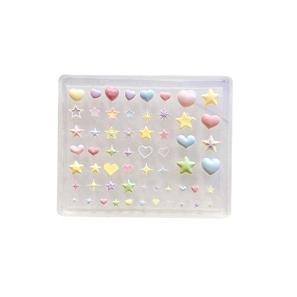 Novel 3D Silicone Mold Heart Star Pentagram Nail Artistry, DIY Transparent Manicure Template for Decorative Nail Trinkets
Novel 3D Silicone Mold Heart Star Pentagram Nail Artistry, DIY Transparent Manicure Template for Decorative Nail Trinkets