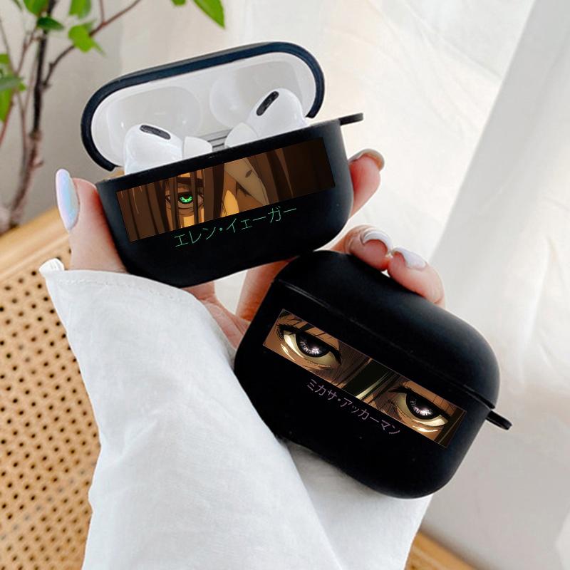 Мягкий черный силиконовый чехол Attack on Titan Eren Eyes для Apple Airpods Pro 2 1 3, защитный чехол для наушников Air Pods Funda Coque
Мягкий черный силиконовый чехол Attack on Titan Eren Eyes для Apple Airpods Pro 2 1 3, защитный чехол для наушников Air Pods Funda Coque