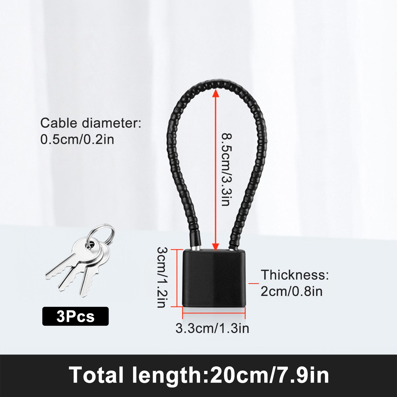 20cm Safety Bicycle lcoks Anti-Theft Portable Hardened Office cabinet Door Lock Steel Cable Shot Padlock key Length locker чёрный
20cm Safety Bicycle lcoks Anti-Theft Portable Hardened Office cabinet Door Lock Steel Cable Shot Padlock key Length locker чёрный