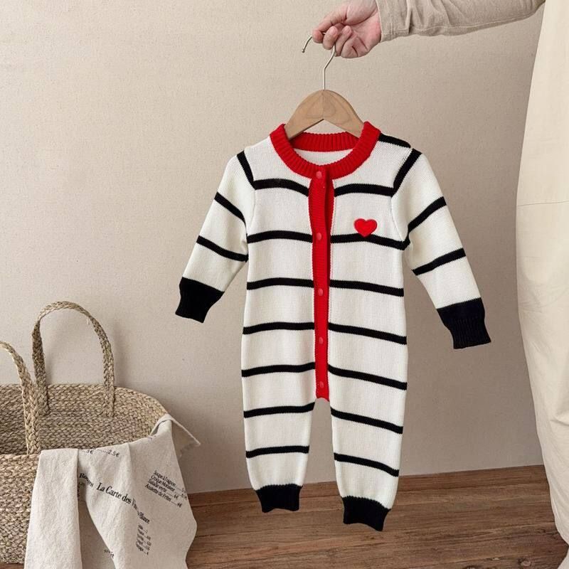 and Winter Unisex Baby Romper with Striped Embroidery and Heart Design, Suitable for Infants One Month and One Year Old, for Outdoor Wear in Spring White 66 cm
and Winter Unisex Baby Romper with Striped Embroidery and Heart Design, Suitable for Infants One Month and One Year Old, for Outdoor Wear in Spring White 66 cm