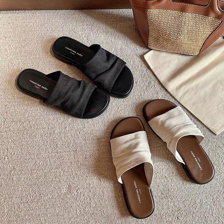 Sheepskin~ Su Yinyin wears the same Bangkok drag holiday wind beach linen pleated flat bottom sandals women s slippers outside summer 35
Sheepskin~ Su Yinyin wears the same Bangkok drag holiday wind beach linen pleated flat bottom sandals women s slippers outside summer 35