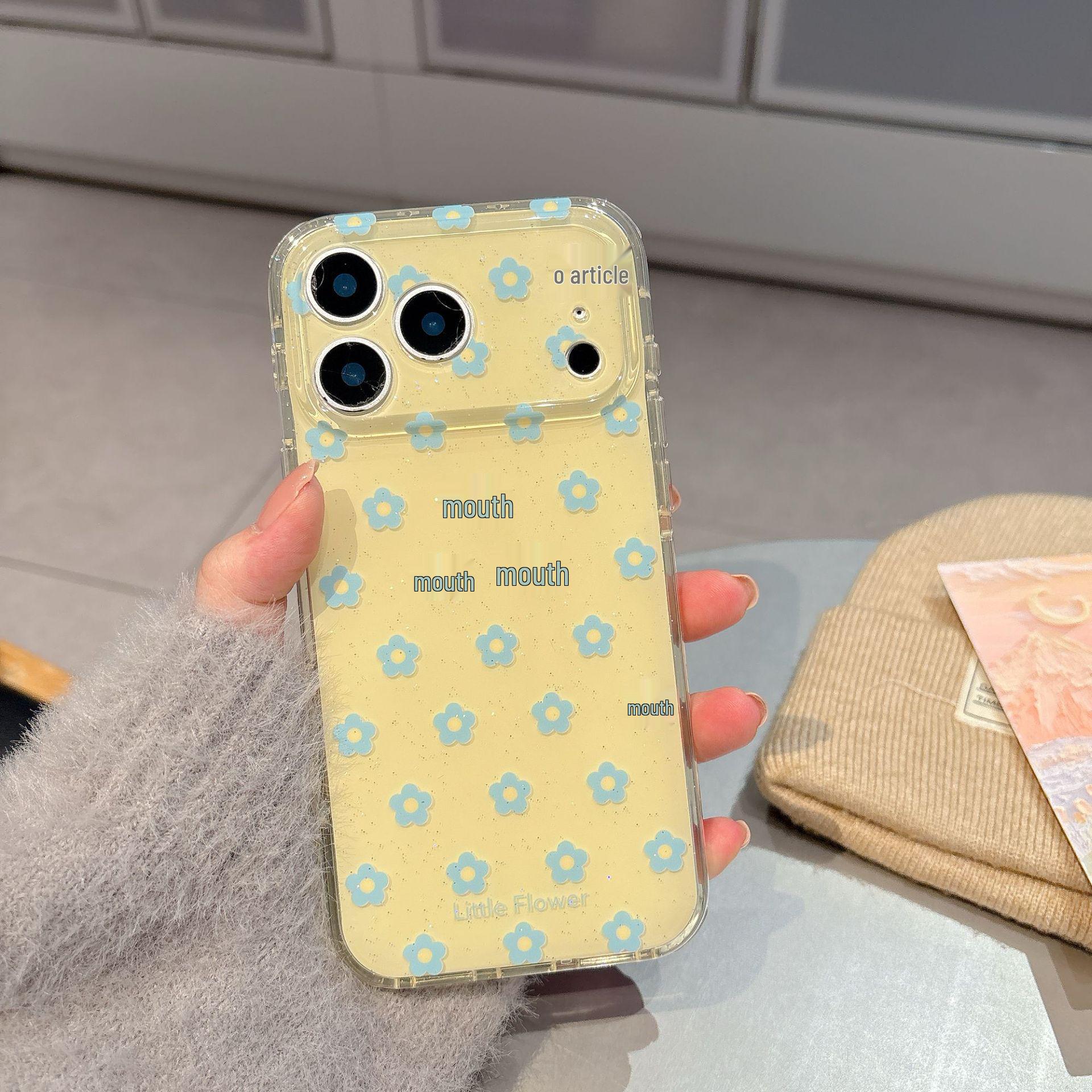 iPhone 16/17 Pro Max Glitter Custard Blue Floral Case for Girls iPhone 17 Pro Max
iPhone 16/17 Pro Max Glitter Custard Blue Floral Case for Girls iPhone 17 Pro Max